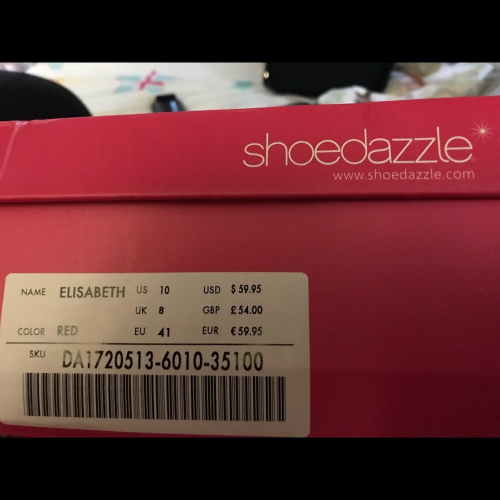 Open Toed Red Stilettos